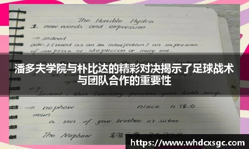 潘多夫学院与朴比达的精彩对决揭示了足球战术与团队合作的重要性